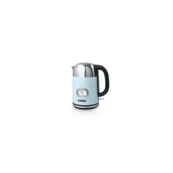 Mews Classic Design Stainless Steel Kettle with Analog Temperature Indicator and Washable Filter, 1.7L Capacity – Pastel Blue